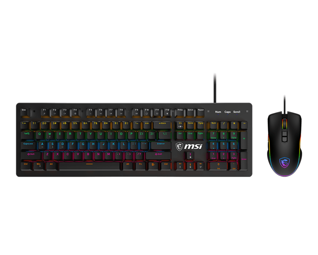 COMBO PACK MSI FORGE GK300 GAMING KEYBOARD & MOUSE Aussie Custom Computers