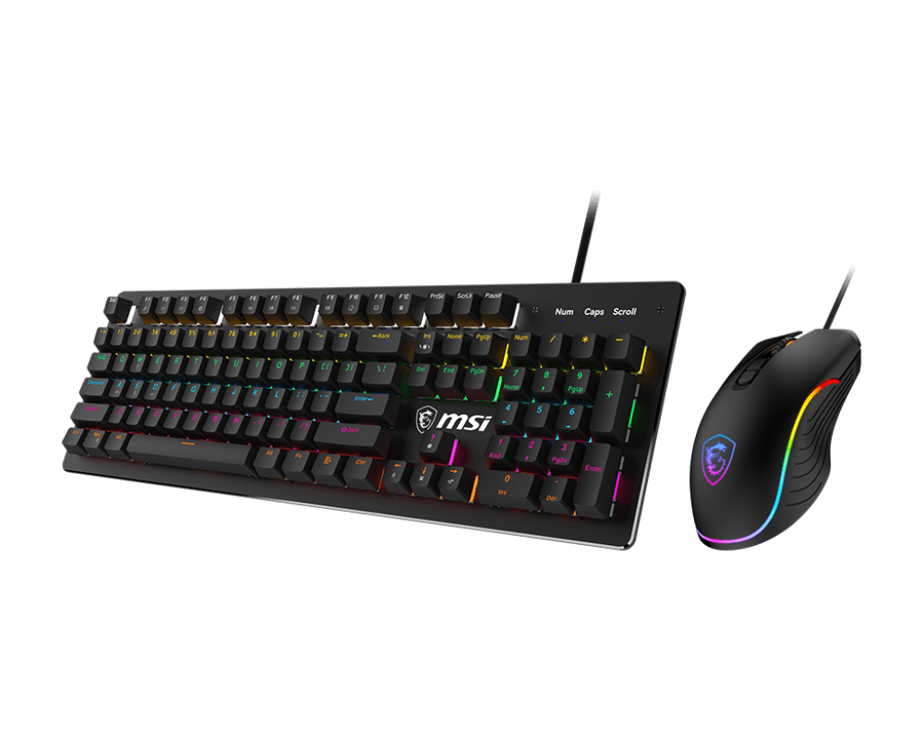 COMBO PACK MSI FORGE GK300 GAMING KEYBOARD & MOUSE Aussie Custom Computers