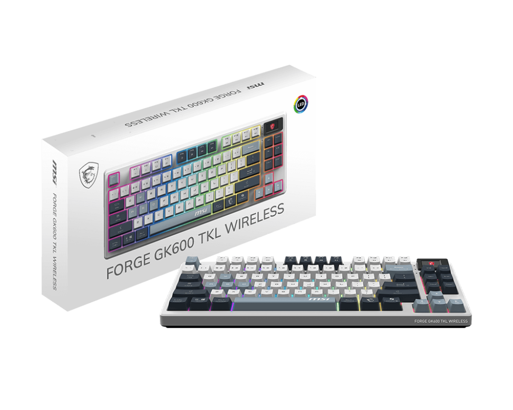 MSI FORGE GK600 TKL WIRELESS SKY KEYBOARD Aussie Custom Computers