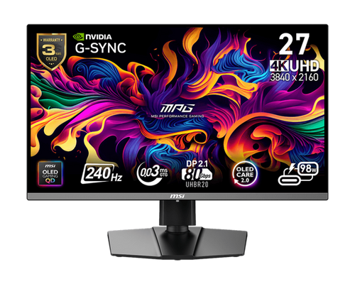 27" MSI MPG 272URX QD-OLED (4K UHD) GAMING MONITOR Aussie Custom Computers
