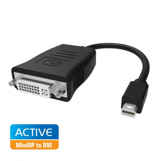(LS)Simplecom DA102 Active MiniDP to DVI Adapter 4K UHD (Thunderbolt and Eyefinity Compatible)