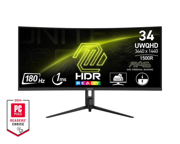 34" MSI MAG 342CQR E2 (UWQHD) GAMING MONITOR Aussie Custom Computers