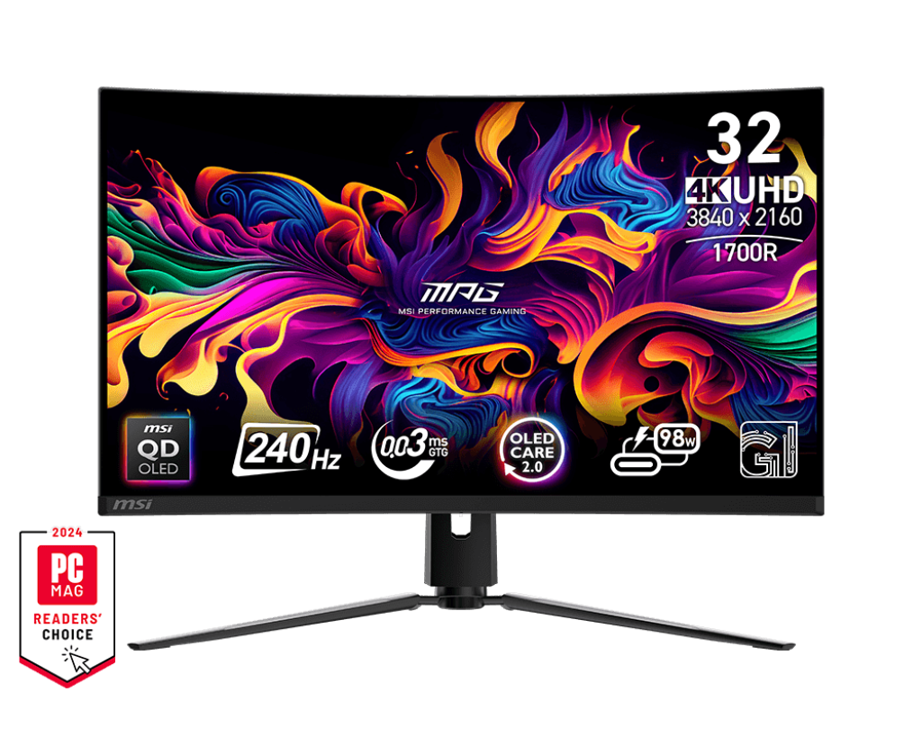 32" MSI MPG 321CURX QD-OLED (4K UHD) GAMING MONITOR Aussie Custom Computers