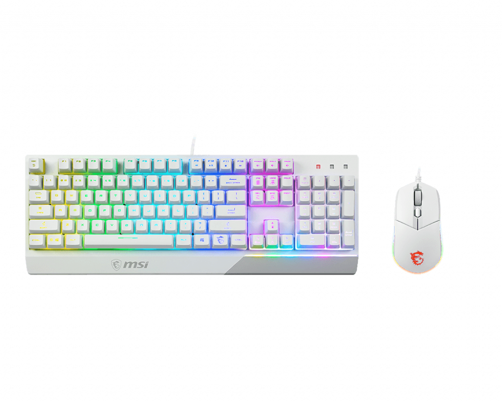 MSI VIGOR GK30 WHITE GAMING KEYBOARD & MOUSE COMBO PACK Aussie Custom Computers