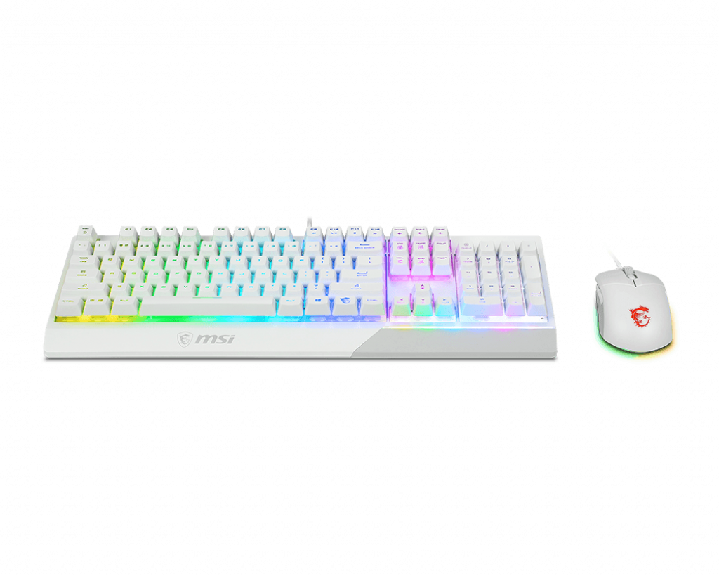 MSI VIGOR GK30 WHITE GAMING KEYBOARD & MOUSE COMBO PACK Aussie Custom Computers